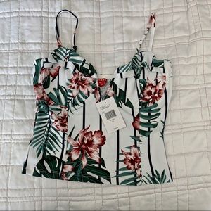 GUESS bustier crop top.